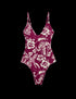 Marks & Spencer "Tummy Control Palm Print Plunge Swimsuit"